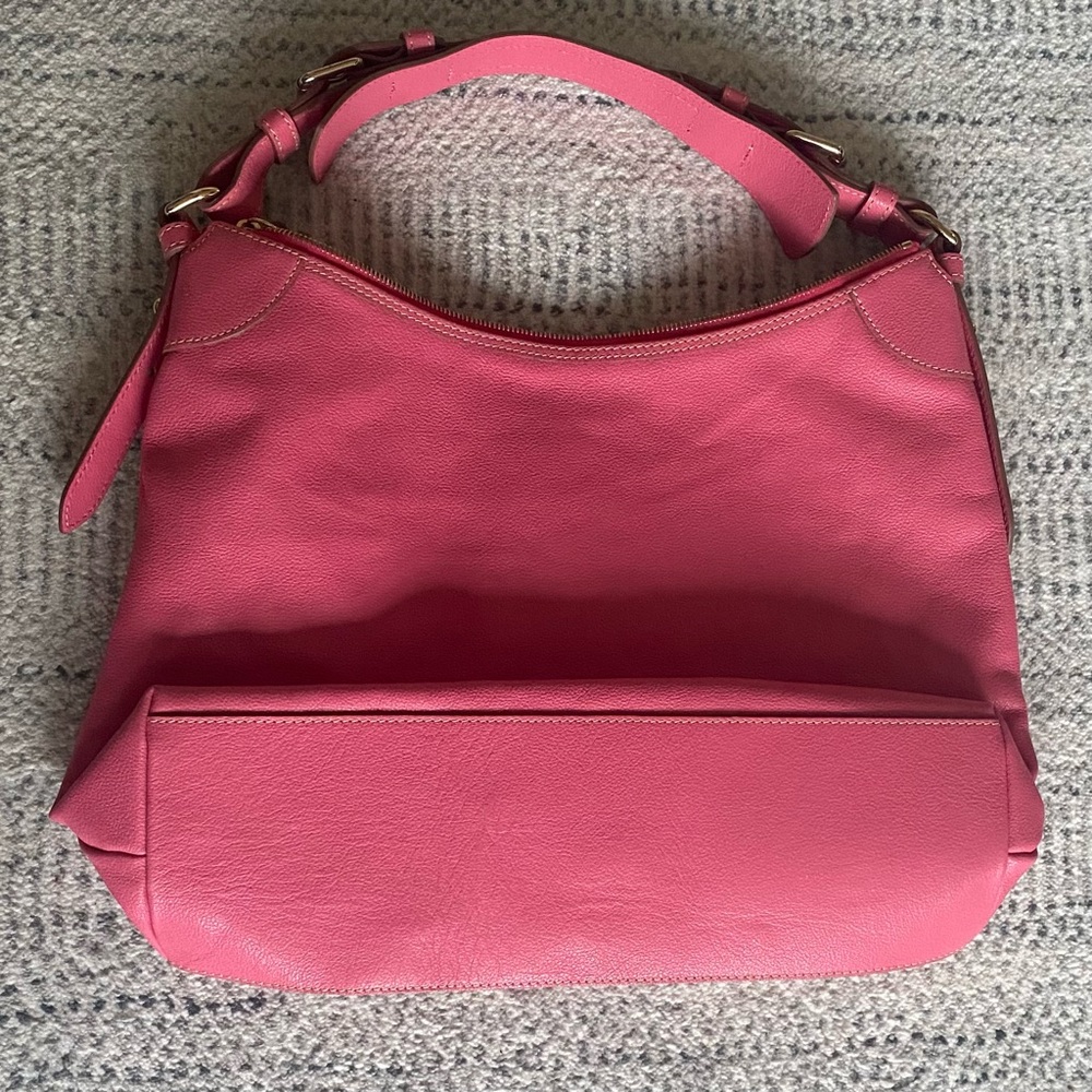 Dooney & Bourke Pink Leather Shoulder Bag - Picture 5 of 13